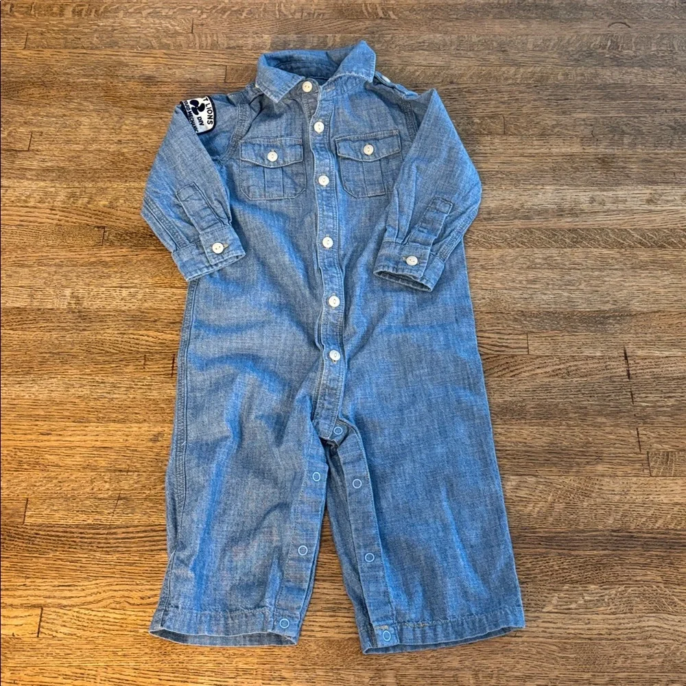 Two Ralph Lauren Long Sleeve Coveralls Size 9 Months Like new!